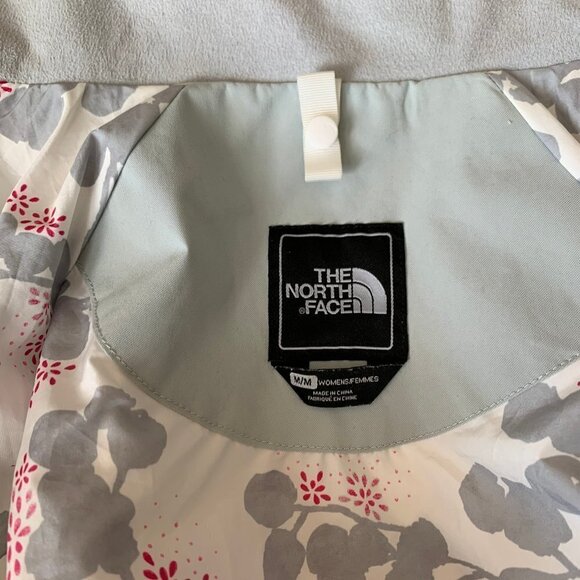 THE North Face White Gray Hyvent Jacket sz M - Picture 7 of 8